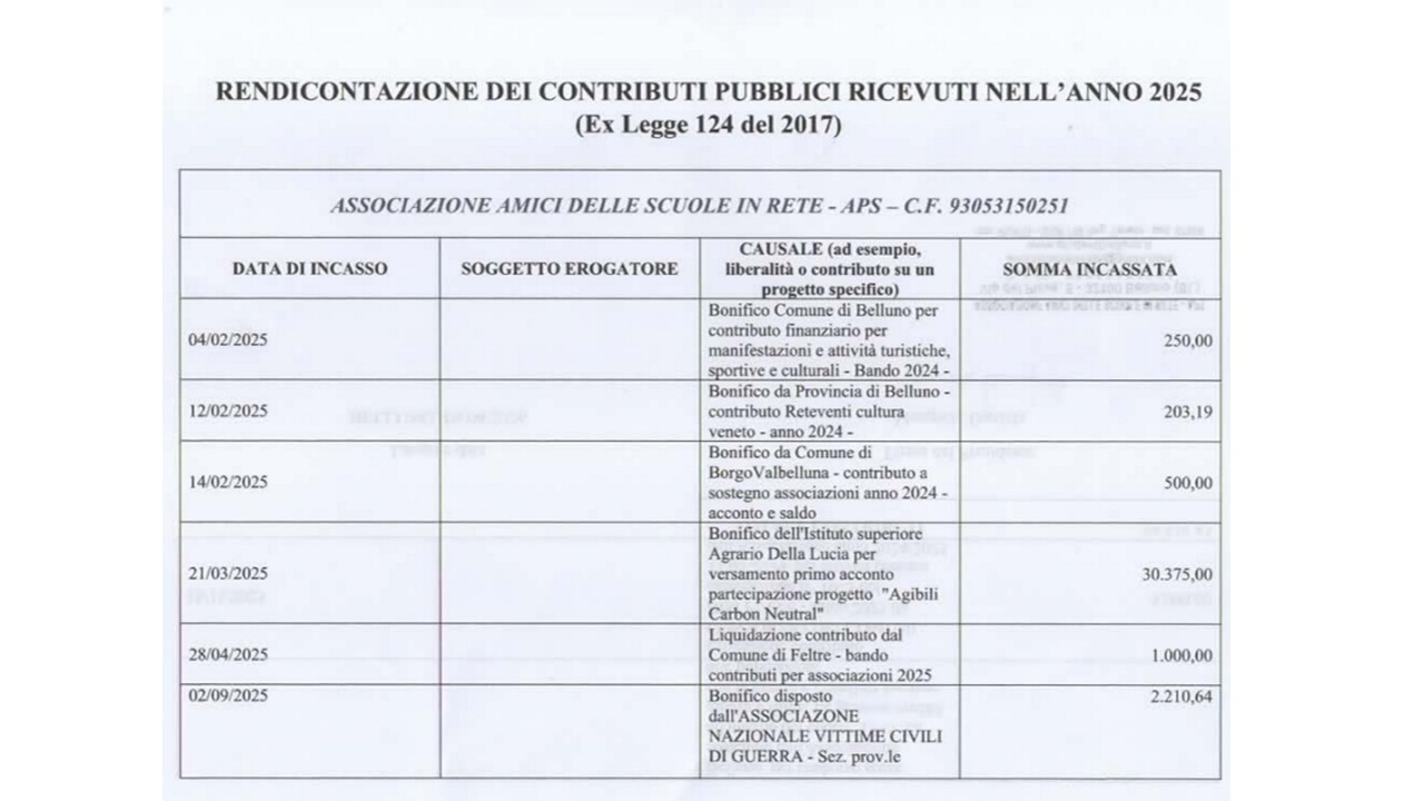 contributi pubblici - 1